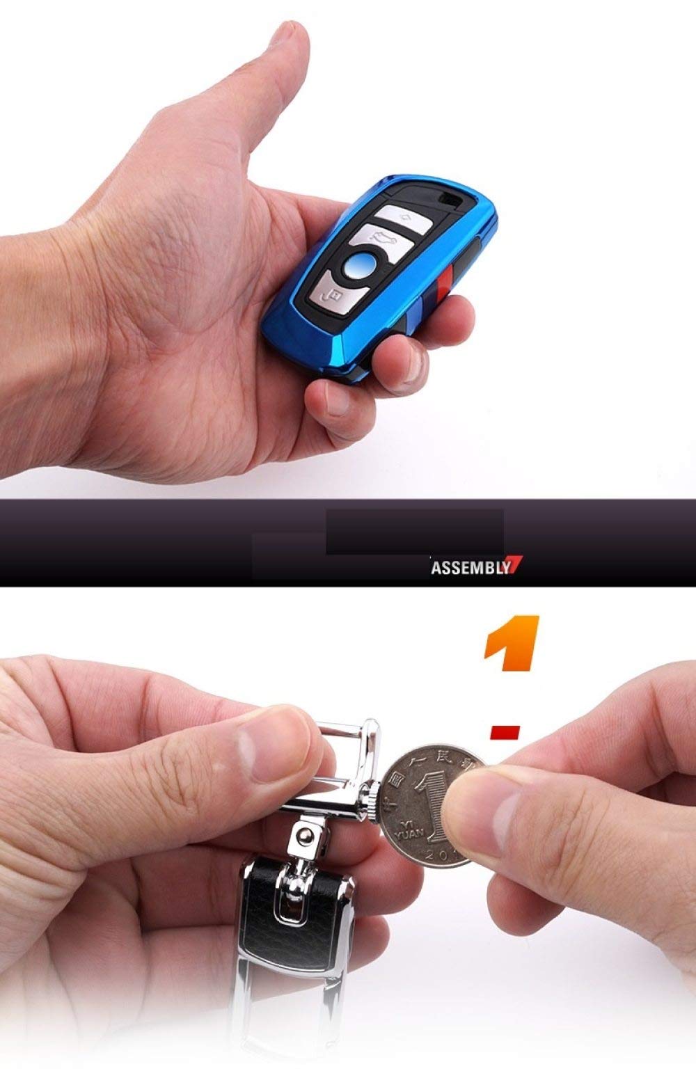 Męskie i damskie etui na kluczyki samochodowe, brelok do kluczy, pasuje do BMW 1 2 3 4 5 6 7 X1 X3 X4 X5 X6 F30 F34 F10 F07 F20 G30 F15 F16, czerwony zestaw