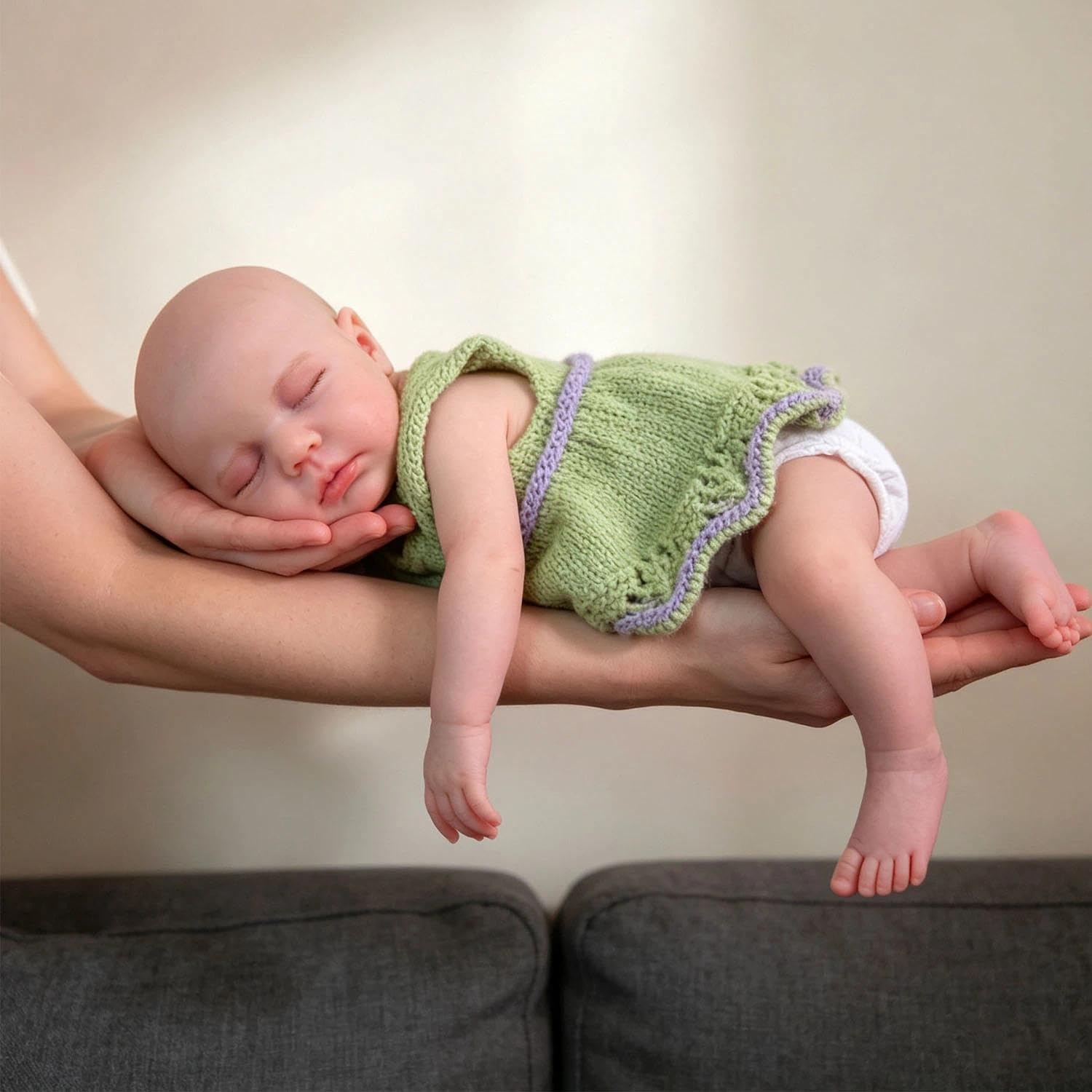 Anano Reborn Baby Vollsilikon Lebensecht 30CM Reborn Puppe Mädchen | Reborn Baby Mädchen, Silikon Baby Mädchen Reborn Puppen Lebensecht Babypuppen Wie Echt Lebensechte Puppen Vollsilikon Baby