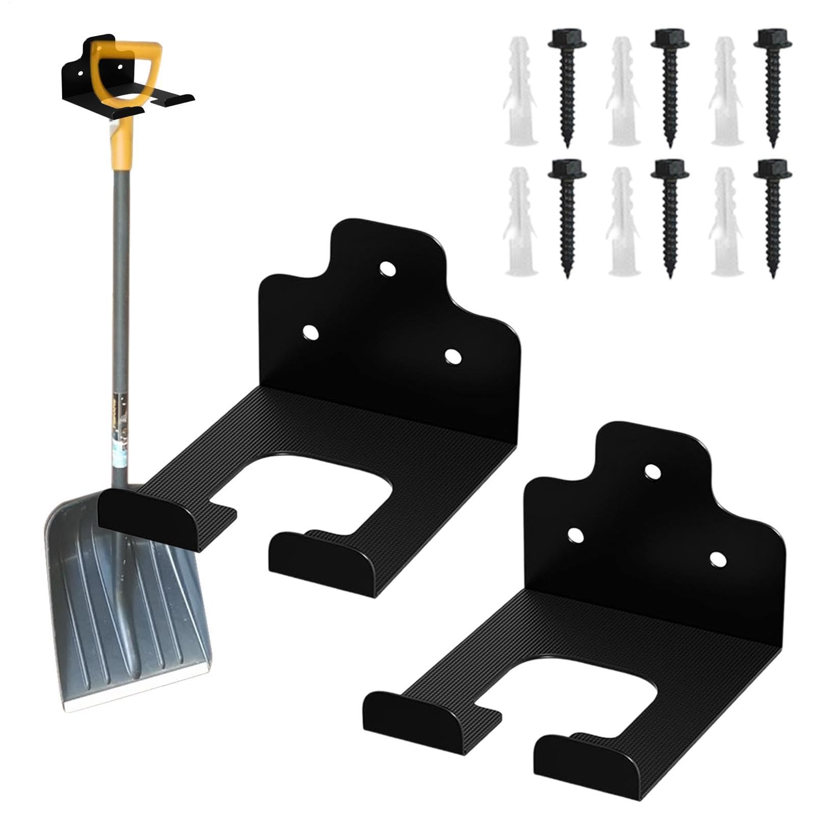 Generico Portaherramientas eléctricas, estante con soporte resistente, organizador de pared para taller | Para pala, rastrillo, escoba, taladro, cable, equipo, exterior, patio, granja sótano