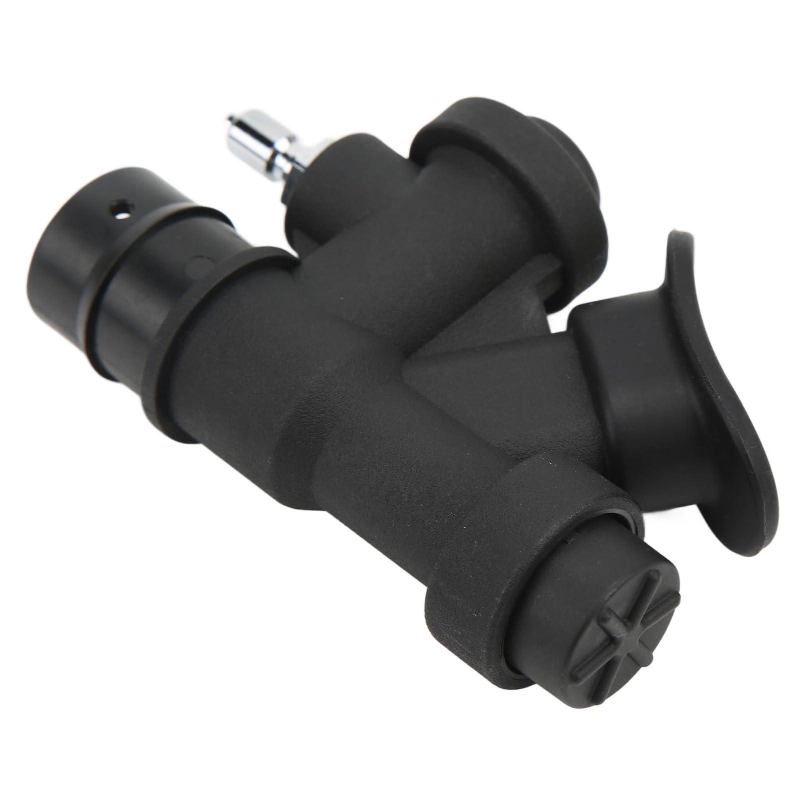 Tauchen Universal 45 Grad Oral Power Inflator Leichte Leistung für das Zurückfliegen Seitlich Hängendes BCD mit 1 Zoll Durchmesser Gummischlauch Nylon Kupfer