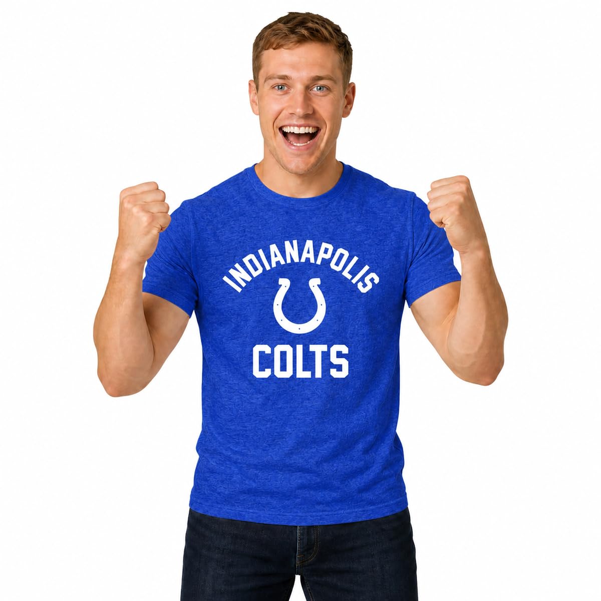NFL Gameday Cotton Blend T-Shirt for Men and Women - Licensed | Officially licensed NFL gameday cotton blend tee with thermal print team graphics - tagless fit S to 5XL