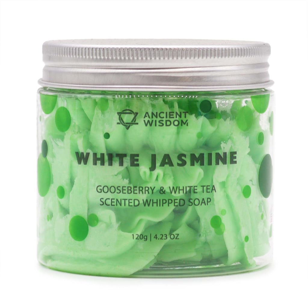 AW Scented Whipped Cream Soap Luxurious Body Wash 120g (White Jasmine (gooseberry & white tea)) — image 1