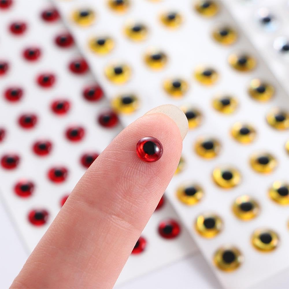 Set De 100 Yeux 3D Pour Leurres Pêche – 6 Mm, Argent, Imperméables – Réalistes Et Parfaits Pour Montage De Mouches Ou Bricolage