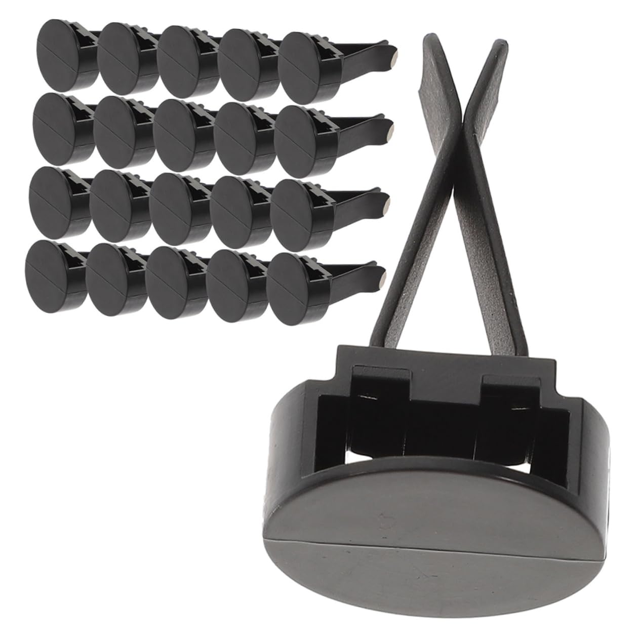 GLEAVI 180pezzi Clip Per Ventilazione Auto Per Fissaggio Accessori e Profumatori Elegante e Compatto Per Interni Auto Installazione Facile Su Diverse Bocchette Aria