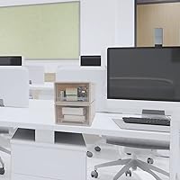 Vista 5 de Cajón de almacenamiento apilable de plástico de 6 cuartos de galón, 3 paquetes