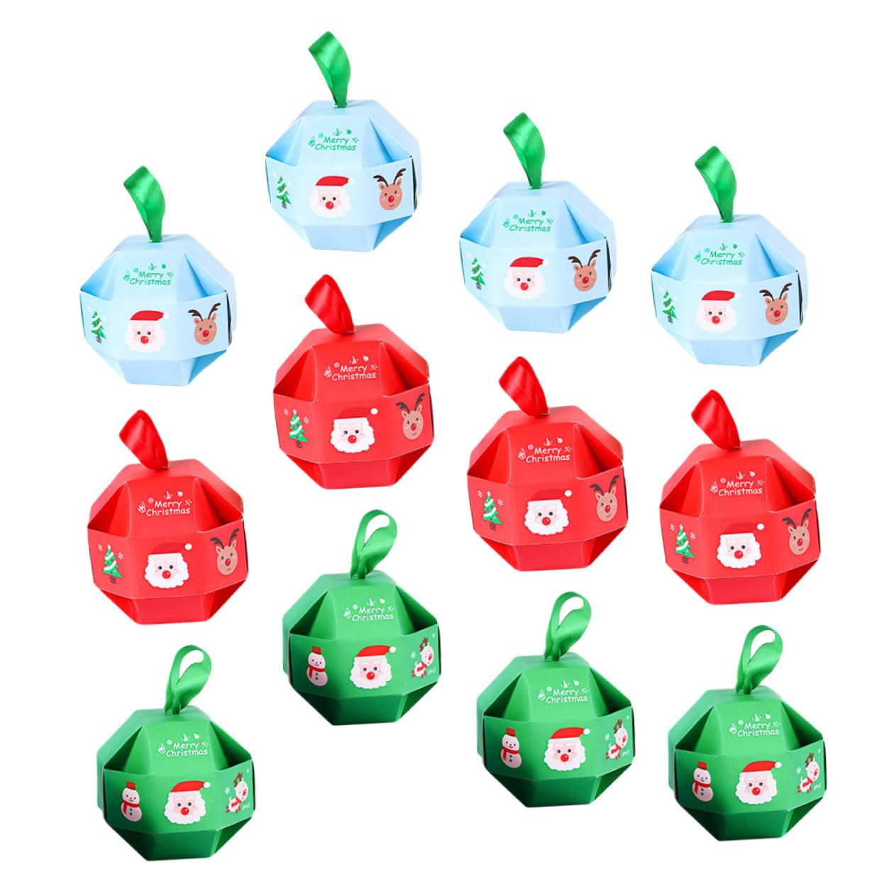 30pezzi Scatole di Caramelle di Natale Pz Scatole Regalo Natalizie Colore Casuale