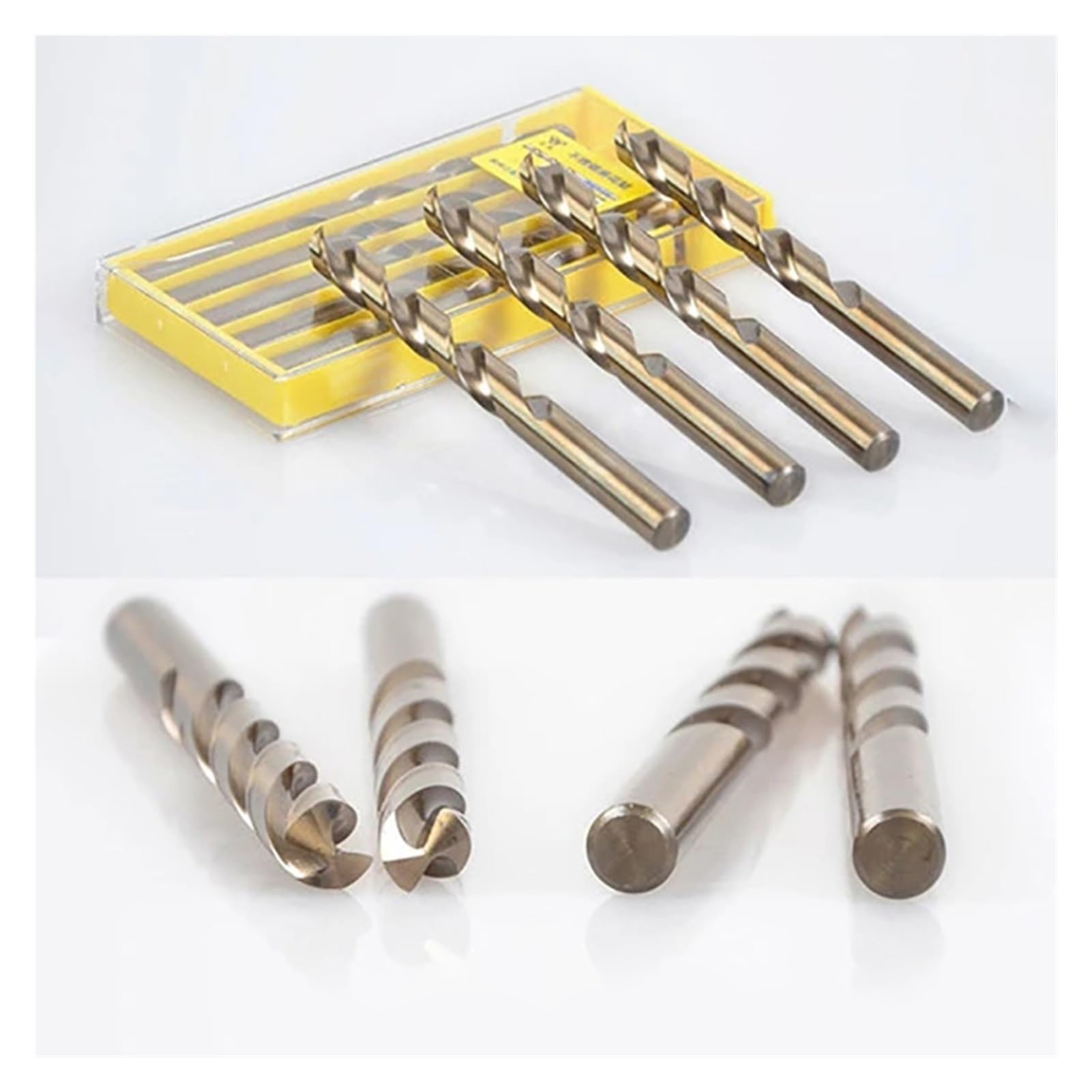 1.0-12mm Punte Elicoidali M35 Set Di Punte For Trapano Con Rivestimento In Cobalto HSS 5 Pezzi/Set Kit Di Utensili Elettrici For Frese For Fori Set Di Punte For Legno In Metallo (Size : 8mm 5pcs,