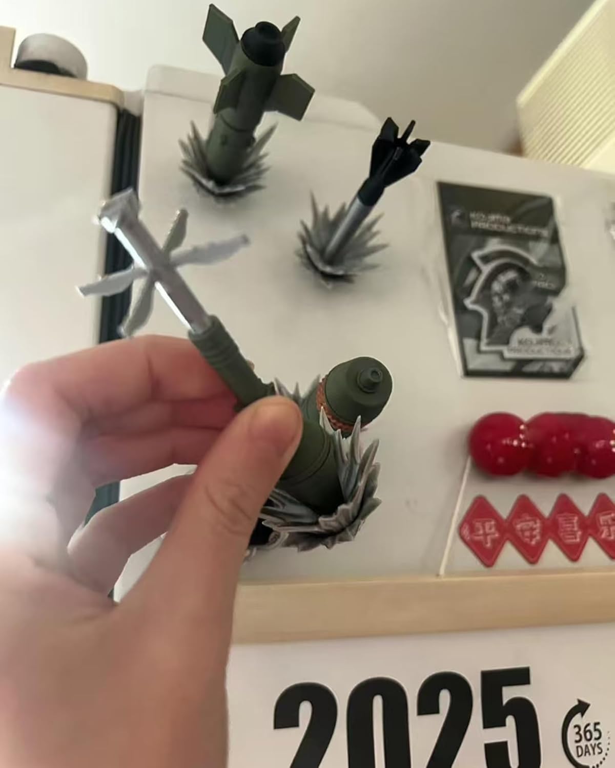 Anti-Tank Armor-Piercing Projectile Military Weapon Model, Refrigerator & Locker Wall Art Decals - Room, Office, Wall and Desktop Décor for Military Enthusiasts - Image 6