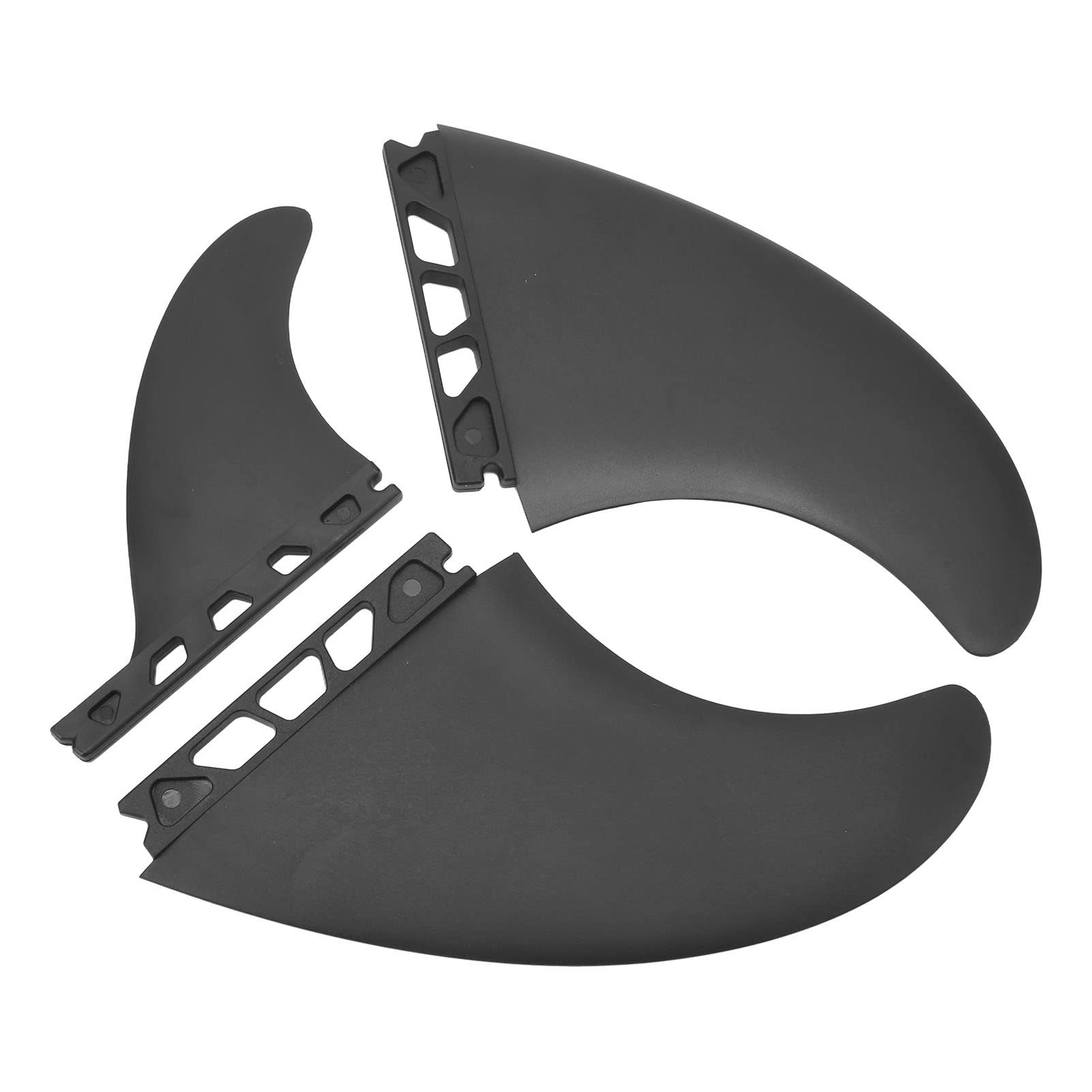 RiToEasysports 3PCS PVC Inflatable Surfboard Fin Set, Stable Lightweight Flexible Fin Longboard with Directionality and Stability for Surfboards