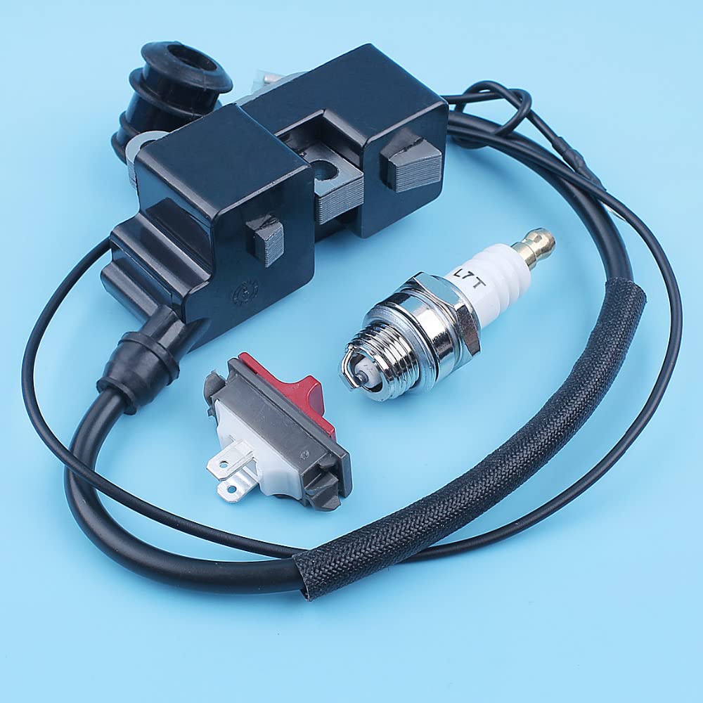 Módulo de Bobina de Encendido, Interruptor de Parada de Emergencia, Kit Compatible con motosierras 357XP, 359, 455, 460, Rancher, 461, 350, 351, 353, 345, 335XPT y 338.