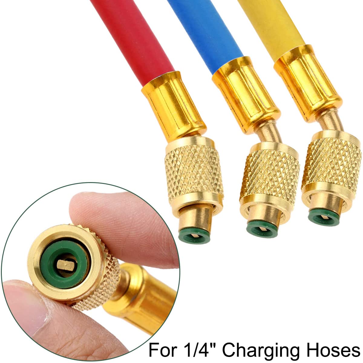 LT Easiyl 20pcs Joints Toriques 1/4" Pour Tuyau Charge Réfrigérant A/C HVAC - Kit Réparation