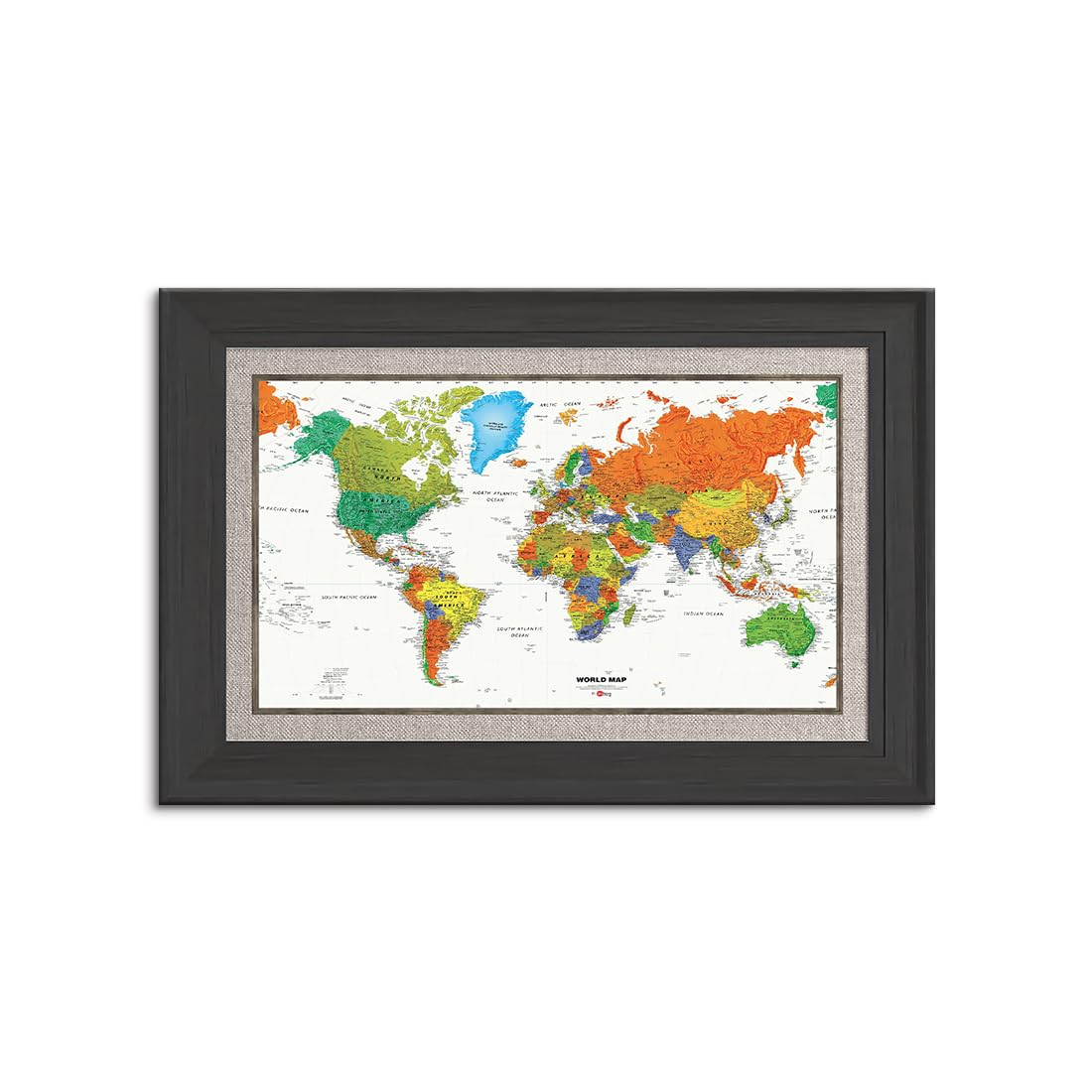 Amazon.co.jp: アートパネル 「英語の世界地図」 壁掛け 壁の