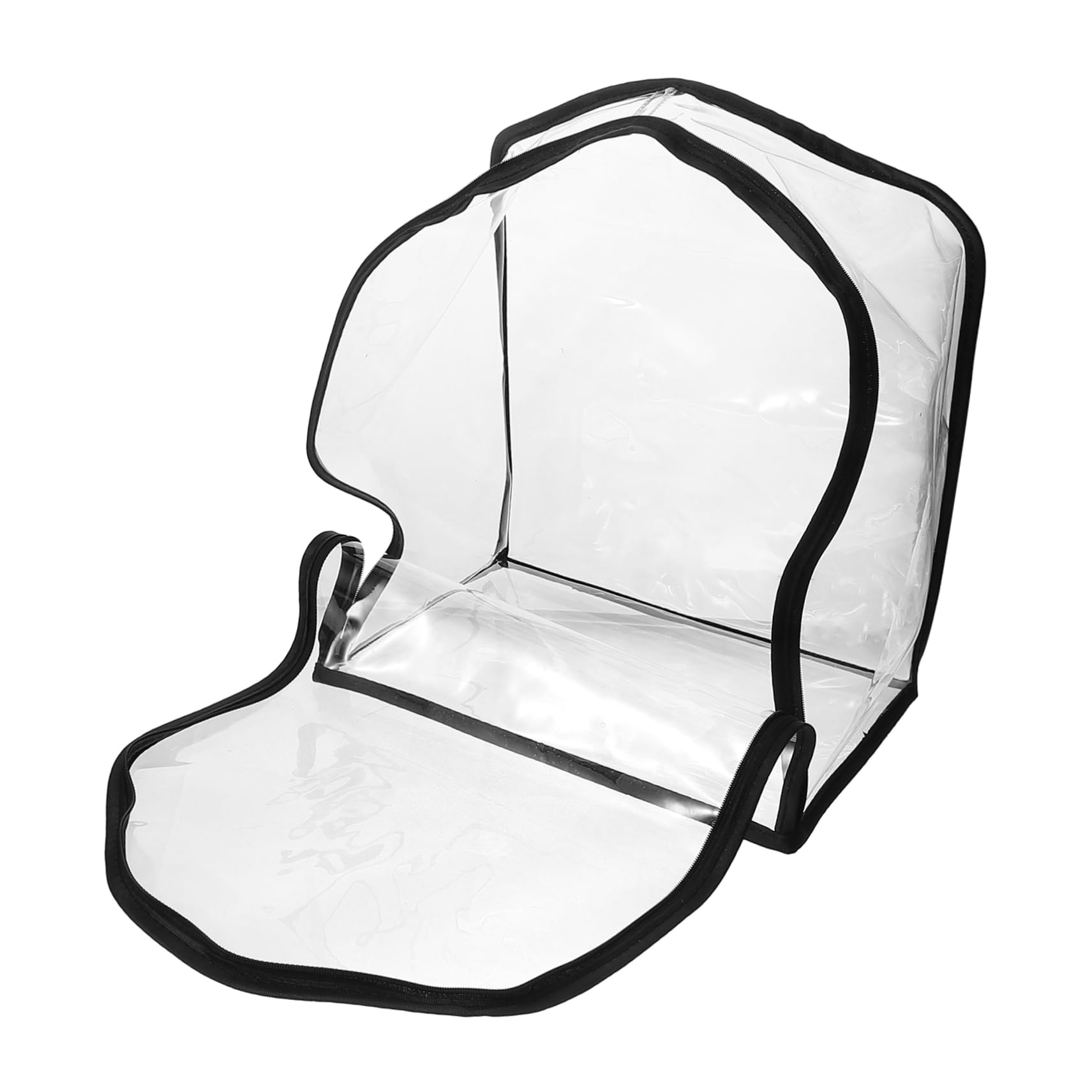 FRCOLOR Transparent Handbag Storage Organizer Bag with Zipper Design Elegant Purse for Handbags Backpacks and Blankets for Home Retail Use