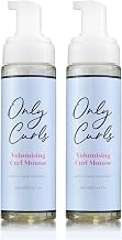 Only Curls Curl Mousse Duo, Curly Hair Product, Curl Volumiser & Control, Protein Rich, Lightweight Styling Foam, Conditioned, Defined, Frizz-Free Curls, For All Curly Hair Types, 200ml x2