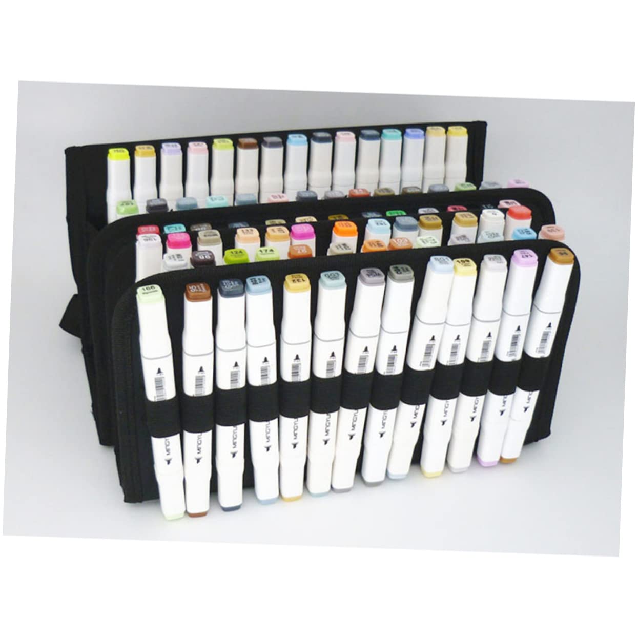 Lurrose Portapennarelli con Scomparti in Nylon Resistente Custodia Staccabile con Tracolla Borsa con Cerniera per Tavolo o Armadietto Adatta per Rossetti