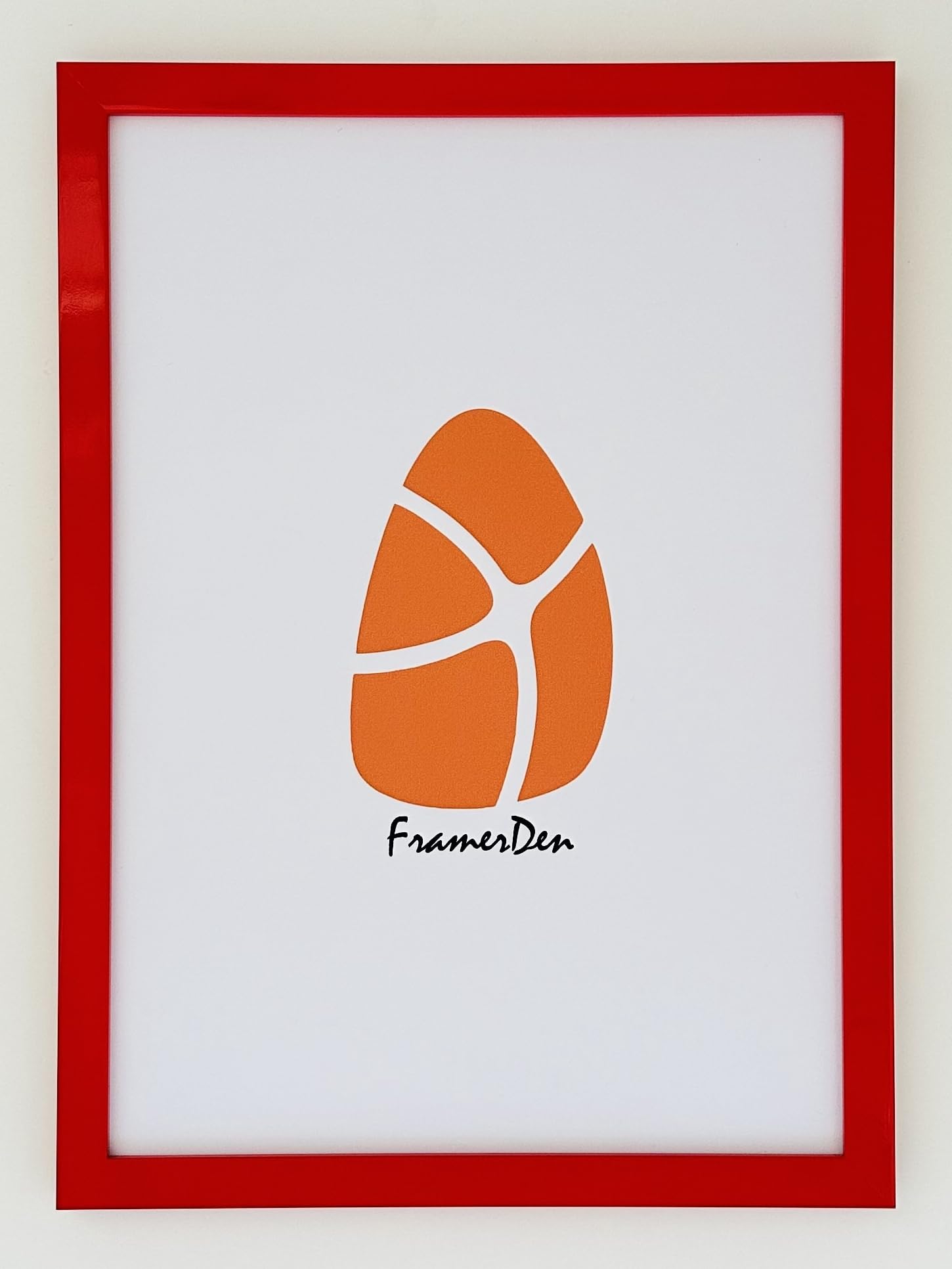 FramerDen® Red A4 Poster Picture Frame Fits 21x29.7cm Size Poster Photo Artwork Print, Portrait & Landscape Wall Mountable & Tabletop, Perspex Front and MDF backing — image 1