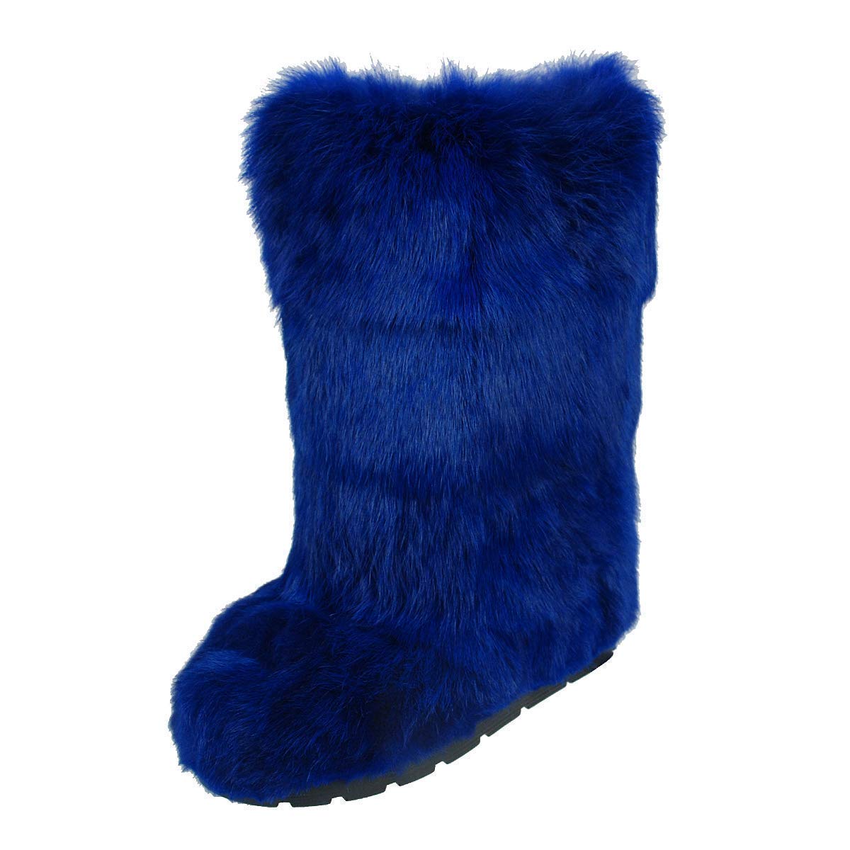 Blue fur boots Clearance