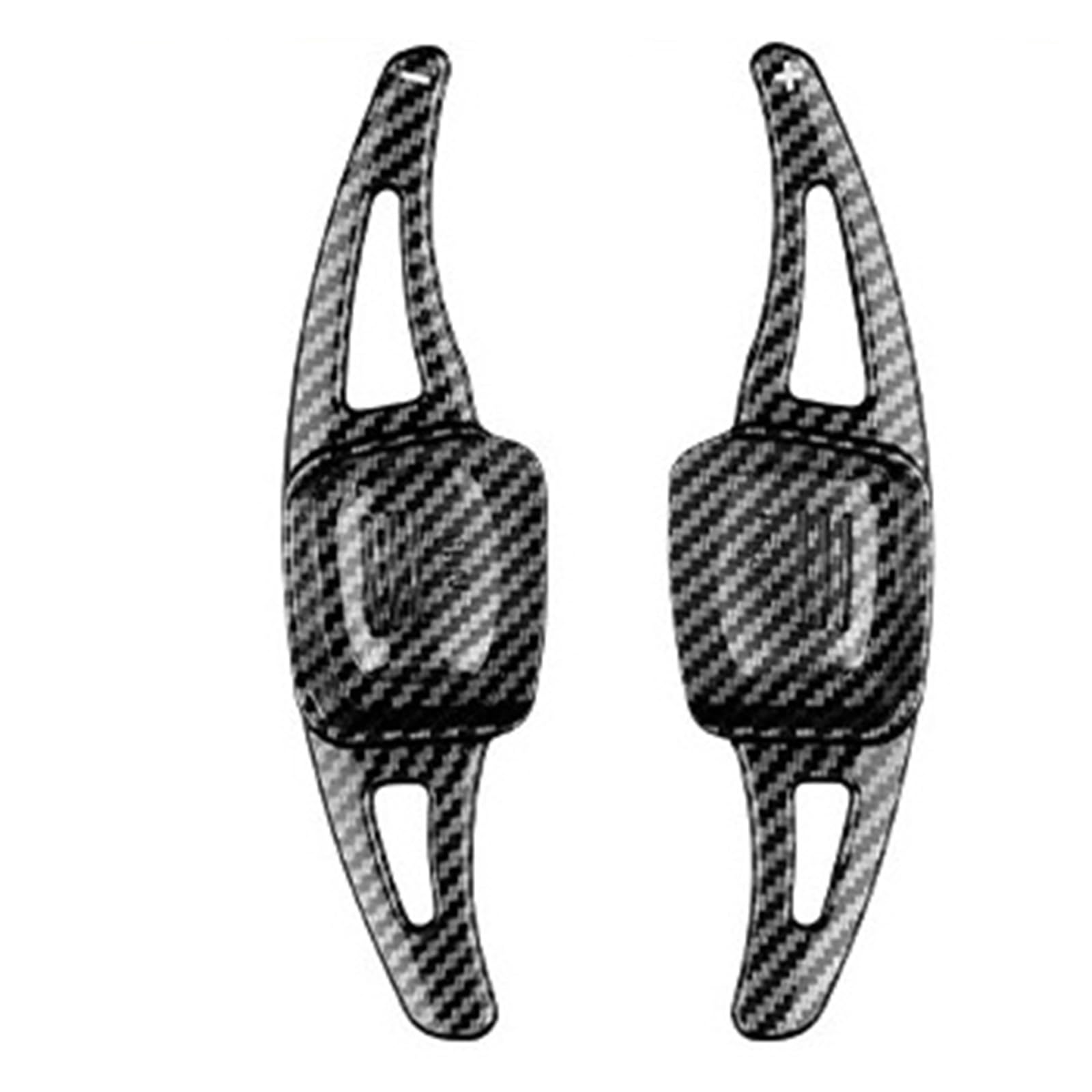 Xxiucj Car Paddle Shifter Extensions for VW for Golf 7 8 for MK7 for MK8 for Tiguan for Jetta for Amarok for Passat for Polo Car Steering Wheel Paddle Shifter(Black Carbon)