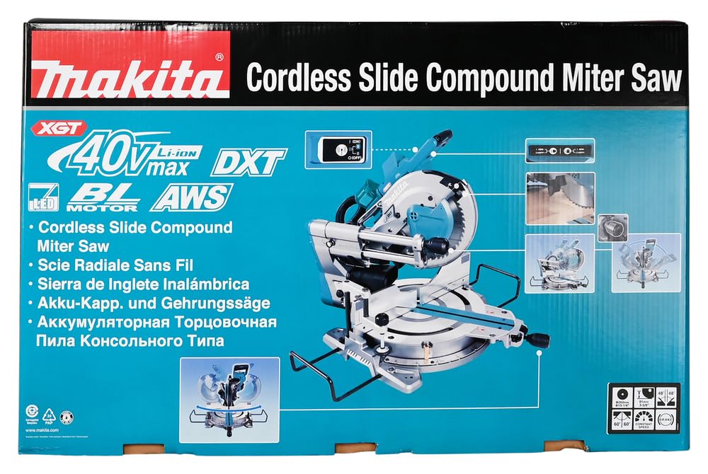 Makita LS004GZ01 40V Max Li-ion xGT Bezszczotkowa Pilarka Skośna 260 mm
