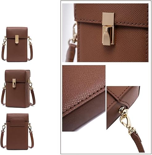 Miniatura 3 de POPSEWING Bolsa de cuero para teléfono, kit de bricolaje, pequeño bolso cruzado para teléfono celular para mujer, bolsa cartera para teléfono