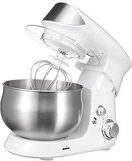KIKIRon Mélangeur Vertical 600W 220V Stand De Mélangeur De Mixage De La Machine De Fouet Cuisson De Cuisson De Cuisson À Pain Mixeur Vertical (Couleur : White, Size : 3.5L)