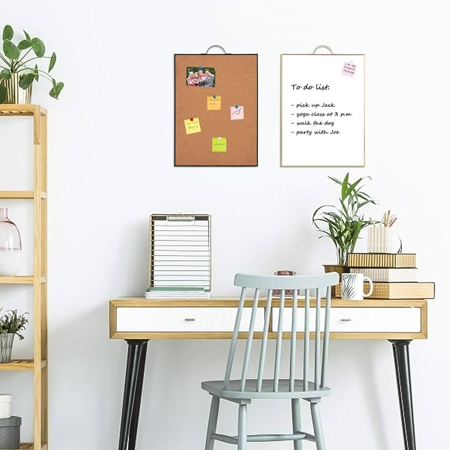 Nobo Small Magnetic Whiteboard & Cork Notice Board Combo, Assorted