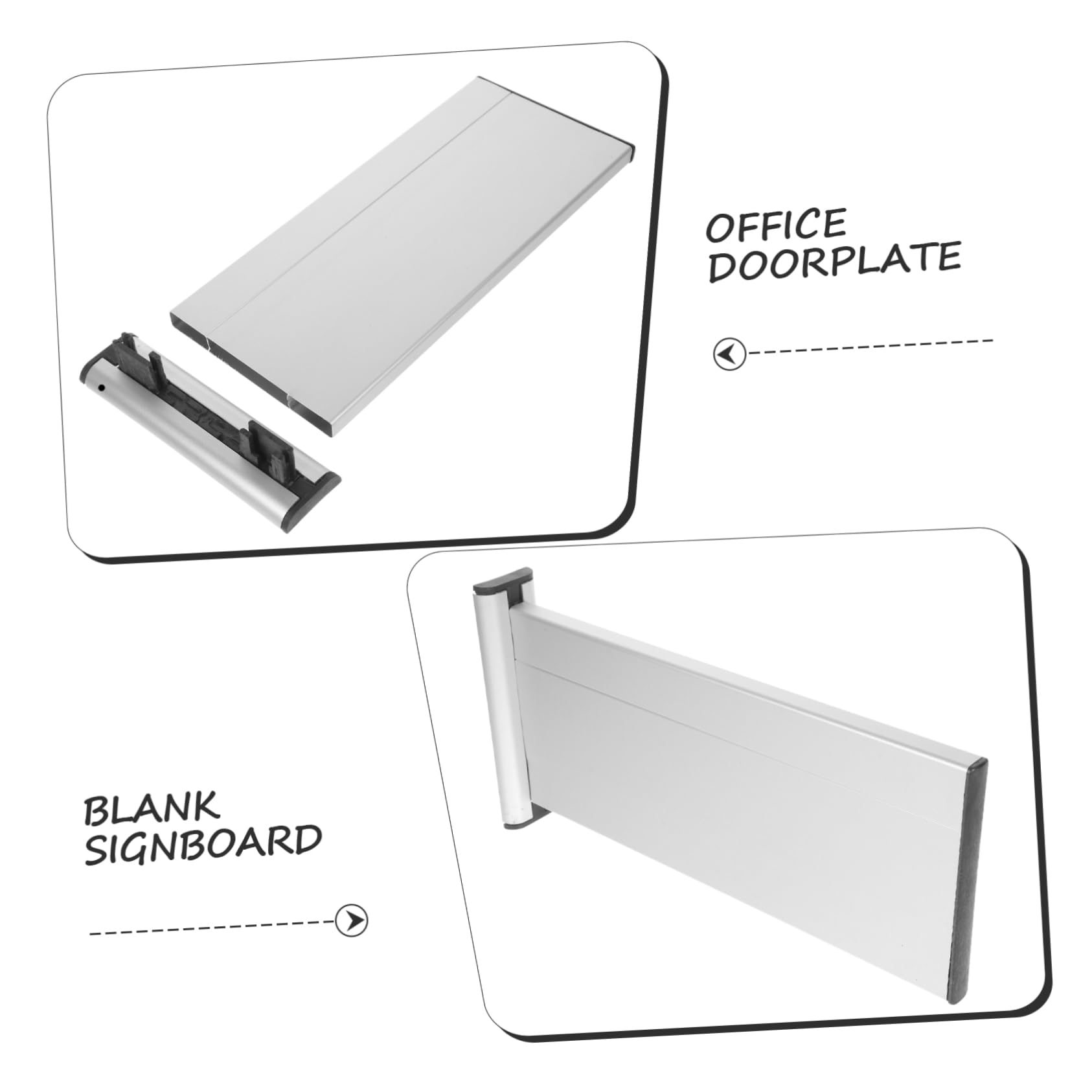 Gadpiparty 5 Placas De Identificación De Aleación De Aluminio Para Departamentos No Para Puertas De Oficina En Para Oficinas Puertas De Trabajo Placas De Identificación Para
