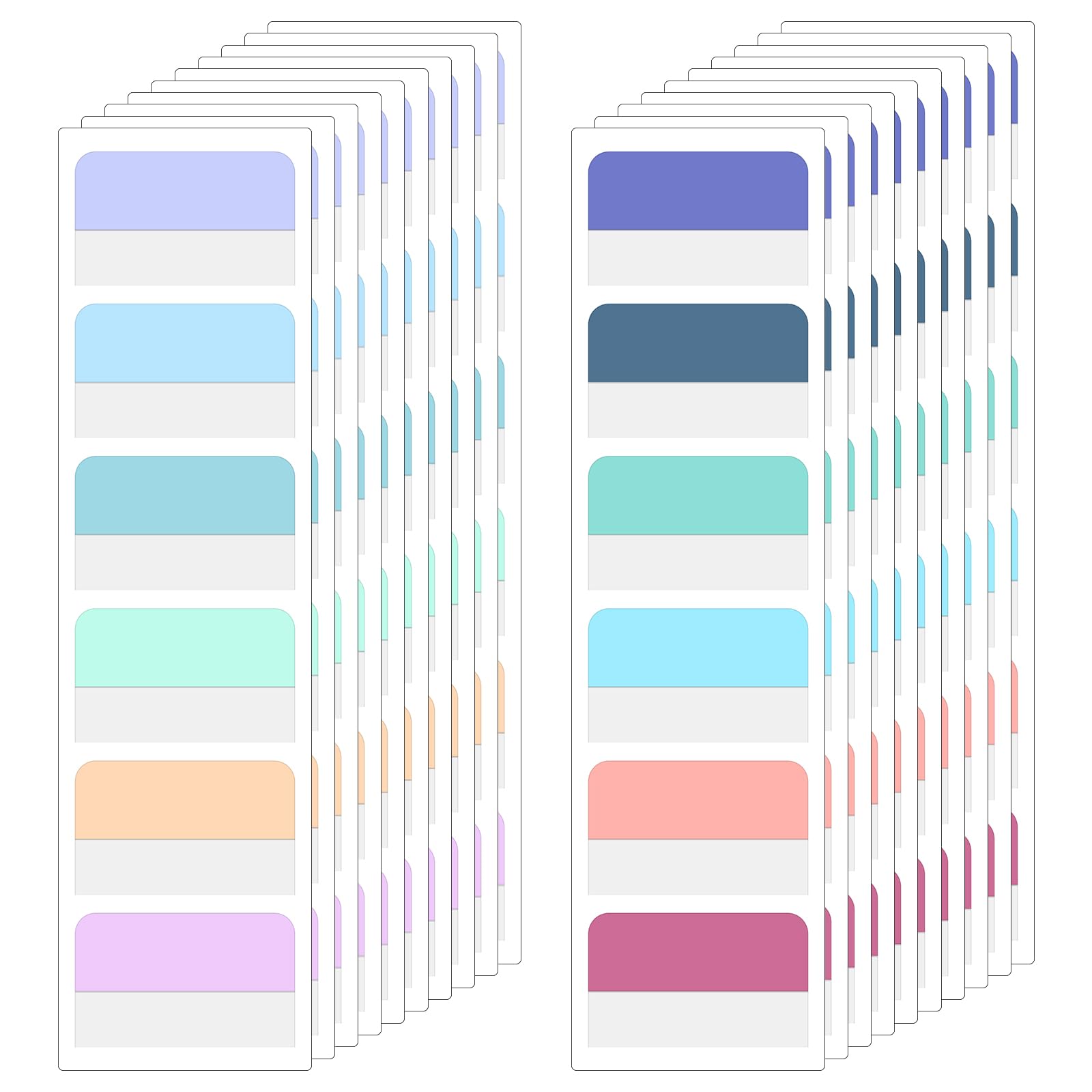 JIEYAO 120 pestañas adhesivas para cuadernos, pestañas de índice adhesivas de libros de colores, pestañas de anotación reposicionables, pestañas adhesivas pastel, marcadores de página para anotar