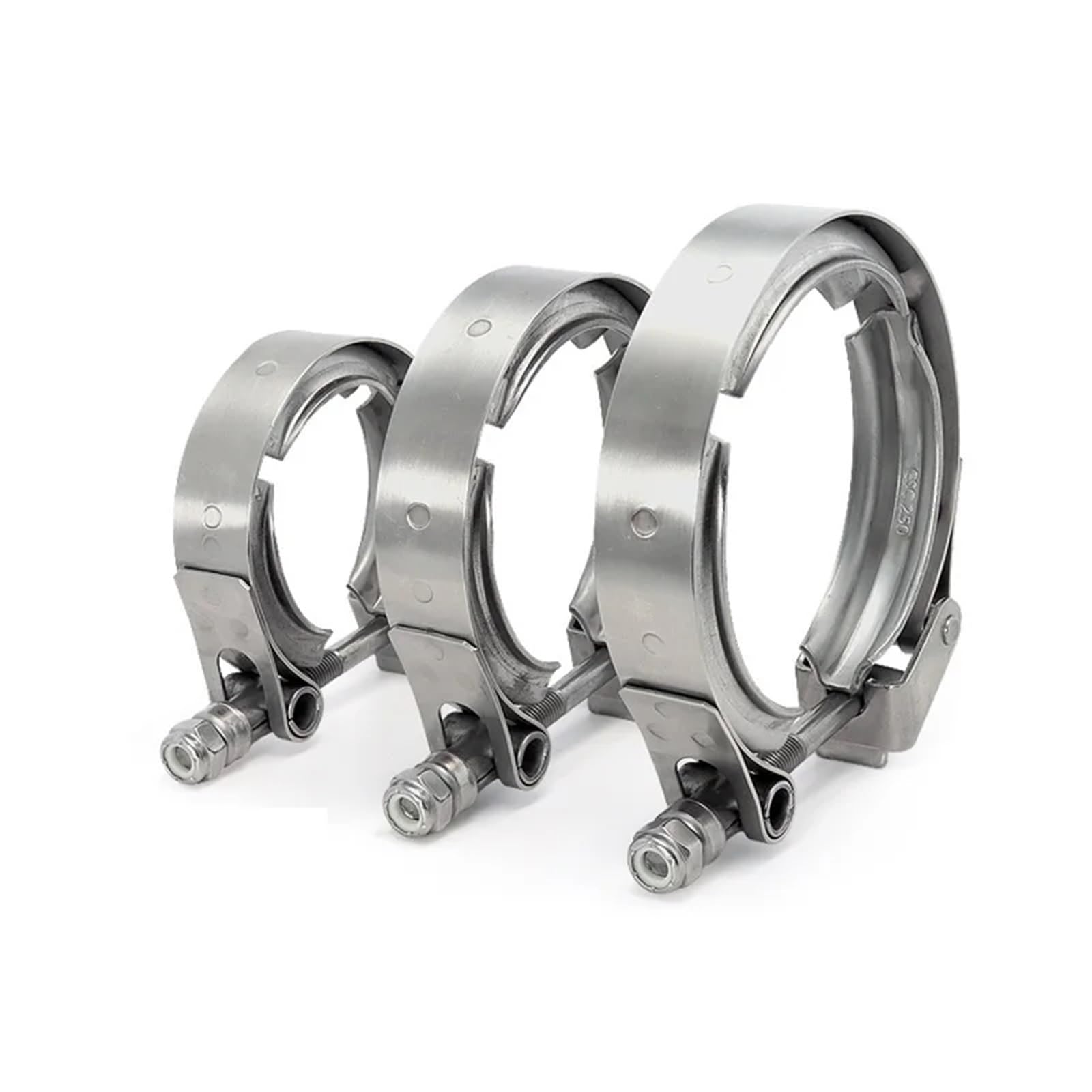 Abrazaderas de manguera de accionamiento, abrazadera de banda en V de liberación de acero inoxidable, Kits de brida Vband de tubo de escape Turbo(76mm 3 inch)