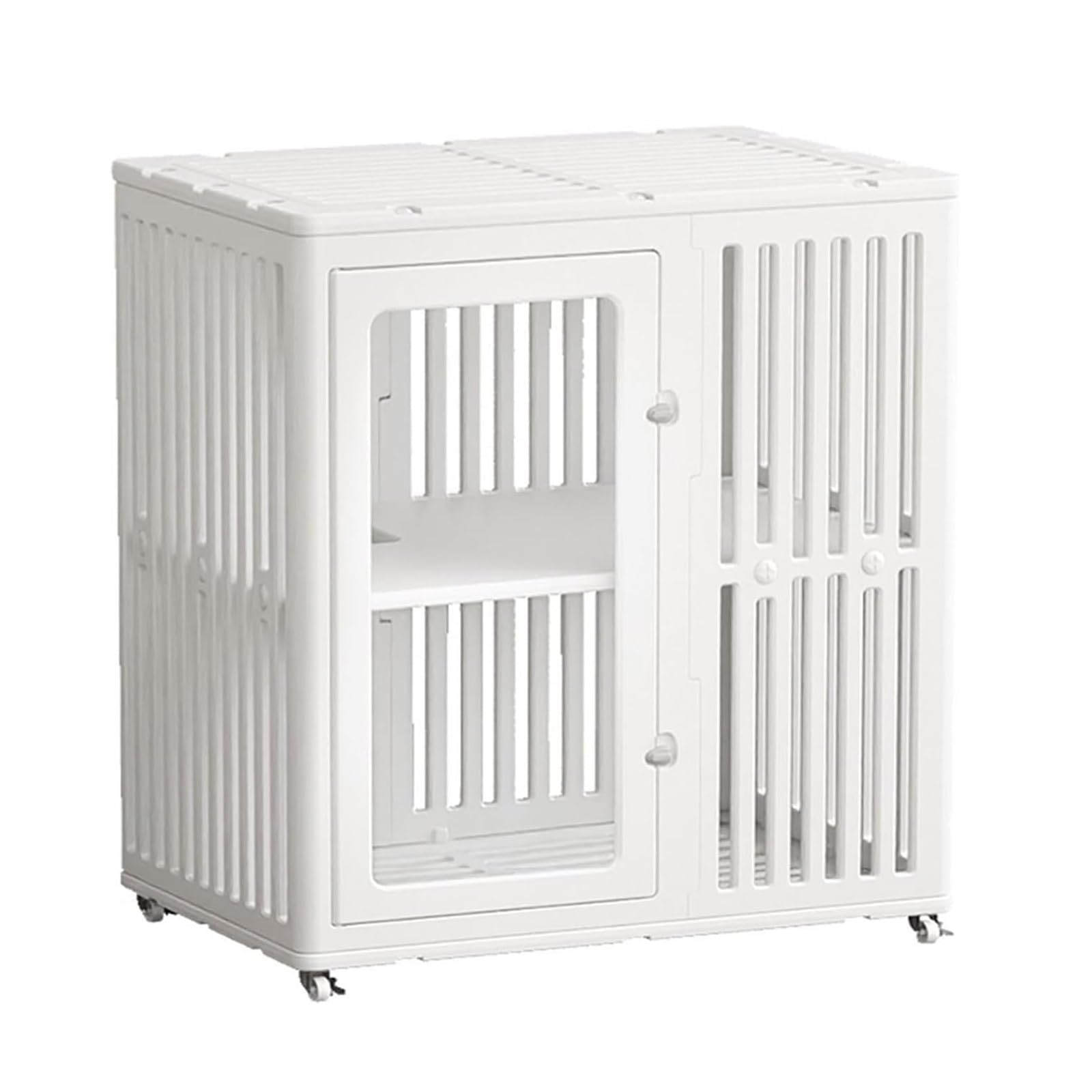 Grande gabbia per gatti in resina con ruota universale a 360 gradi, per interni ed esterni, fai da te, staccabile, per animali domestici, recinzione spaziosa e sicura (85 x 58 x 95 cm)