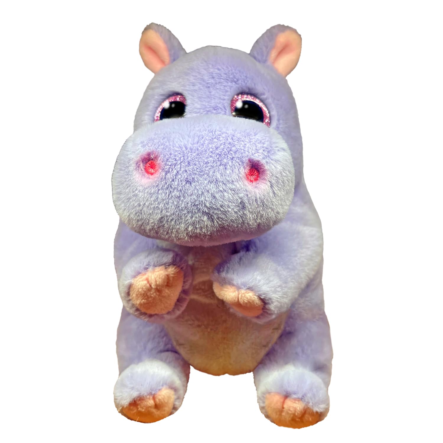 Ty Beanie Boos – Henrietta das Nilpferd mit großen und glitzernden rosa Augen, das Plüschtier mit großen glitzernden Augen – 15 cm – T37394