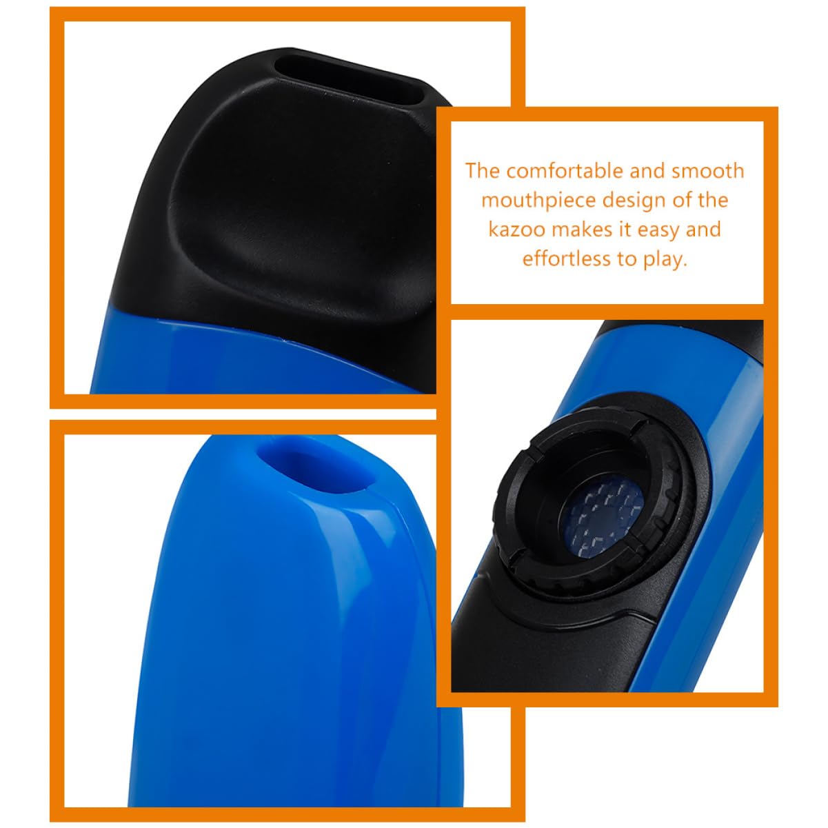 HEMOTON 1Set Professional Electric Kazoo with Connecting Wire Fun Playable Mouth Instrument for Beginners and Performers Tone and High Sound Reproduction for Electronic