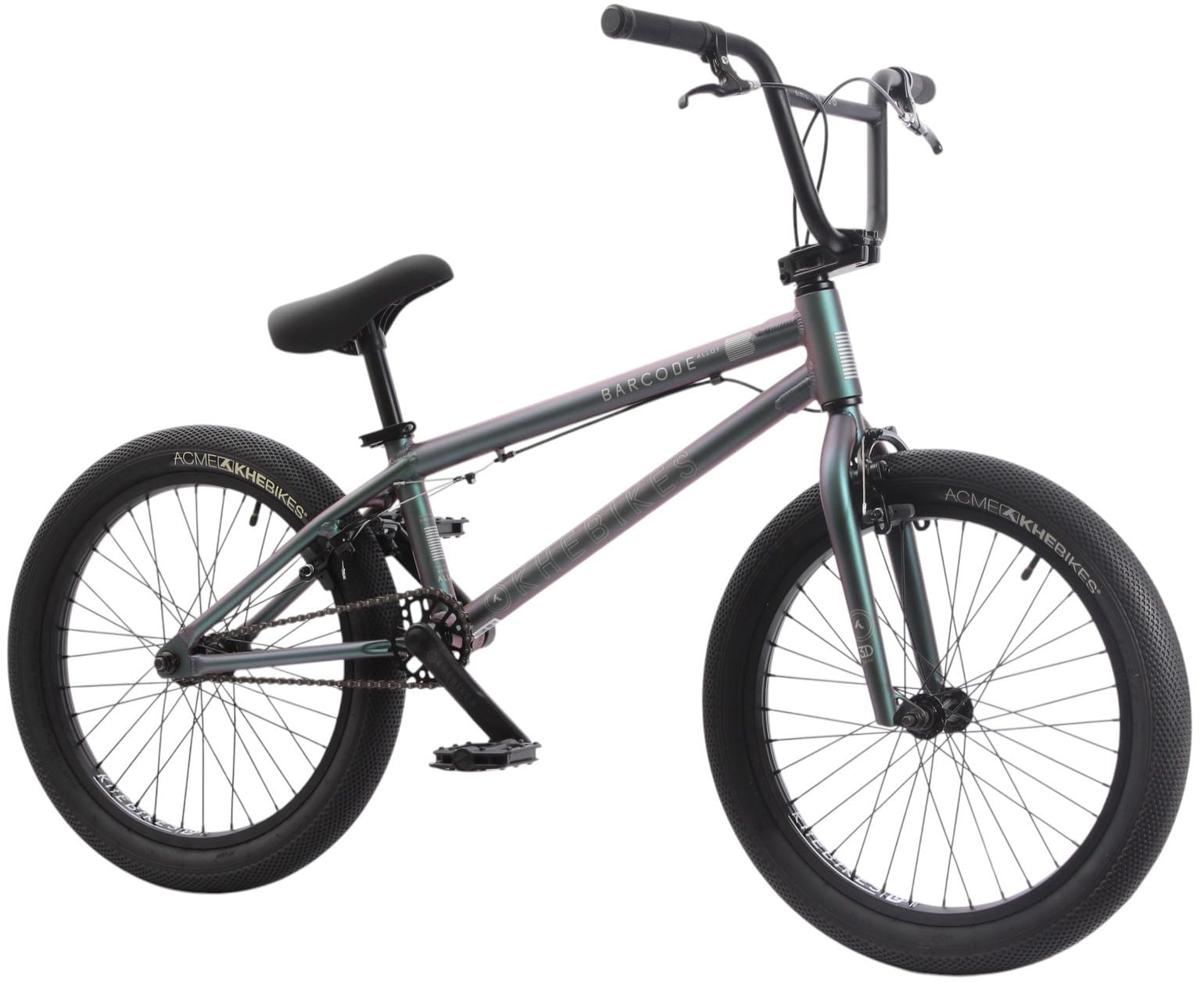 KHEbikes KHE Barcode LL 20 Zoll BMX Fahrrad – 10,4 kg – Aluminium Rahmen – Affix Rotor – 360° Tricks – Doppelkammerfelgen – Flip Flop Grün – 2025