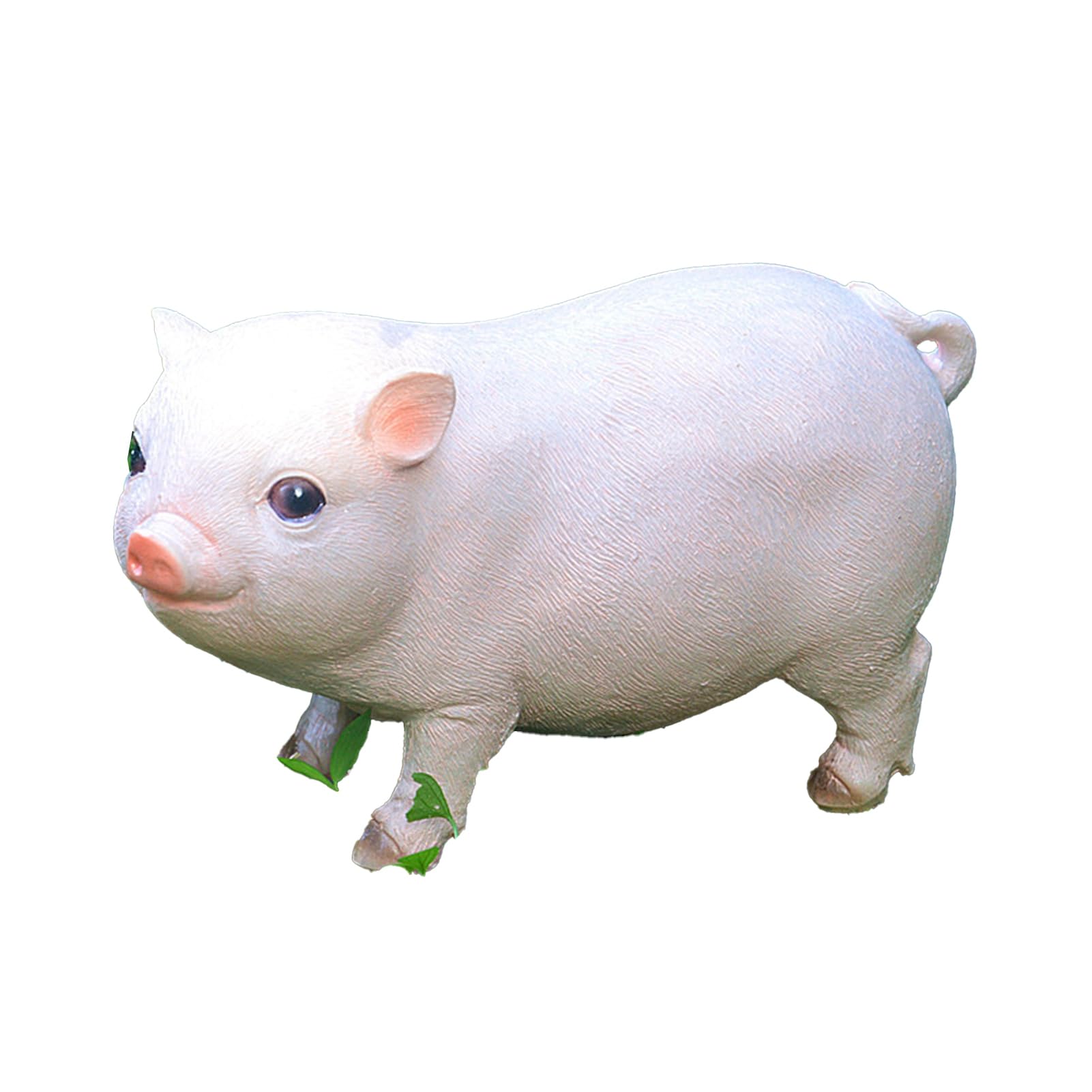 matumou Garden Pig Statue, Outdoor Resin Piggy Ornament, Cute Piglet Sculpture, Farmhouse Decoration for Yard Lawn Patio