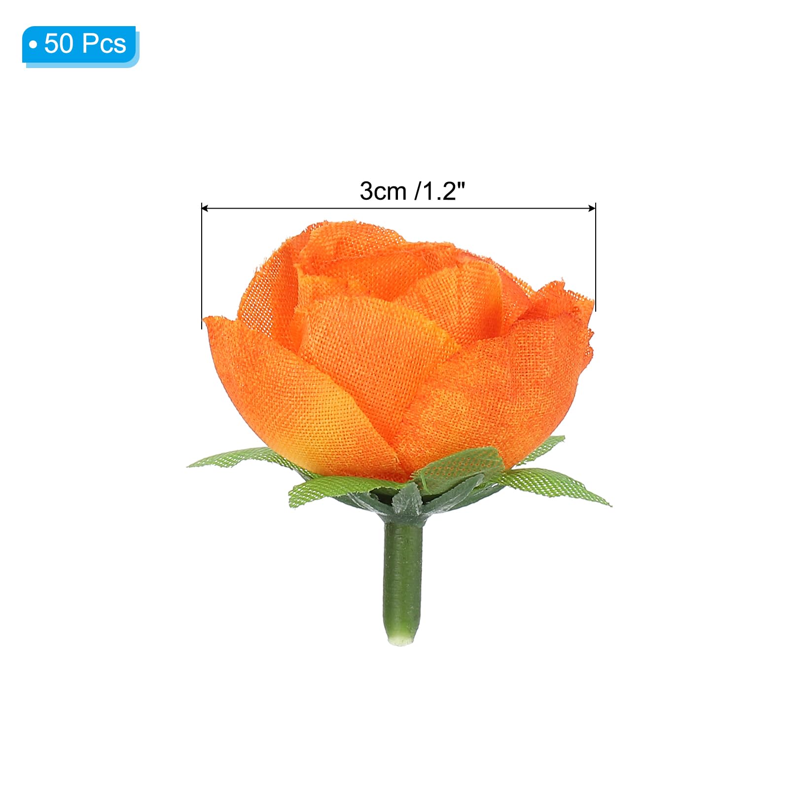 PATIKIL Mini Rose Artificial Flowers Bulk 1.2 Inch - Image 2