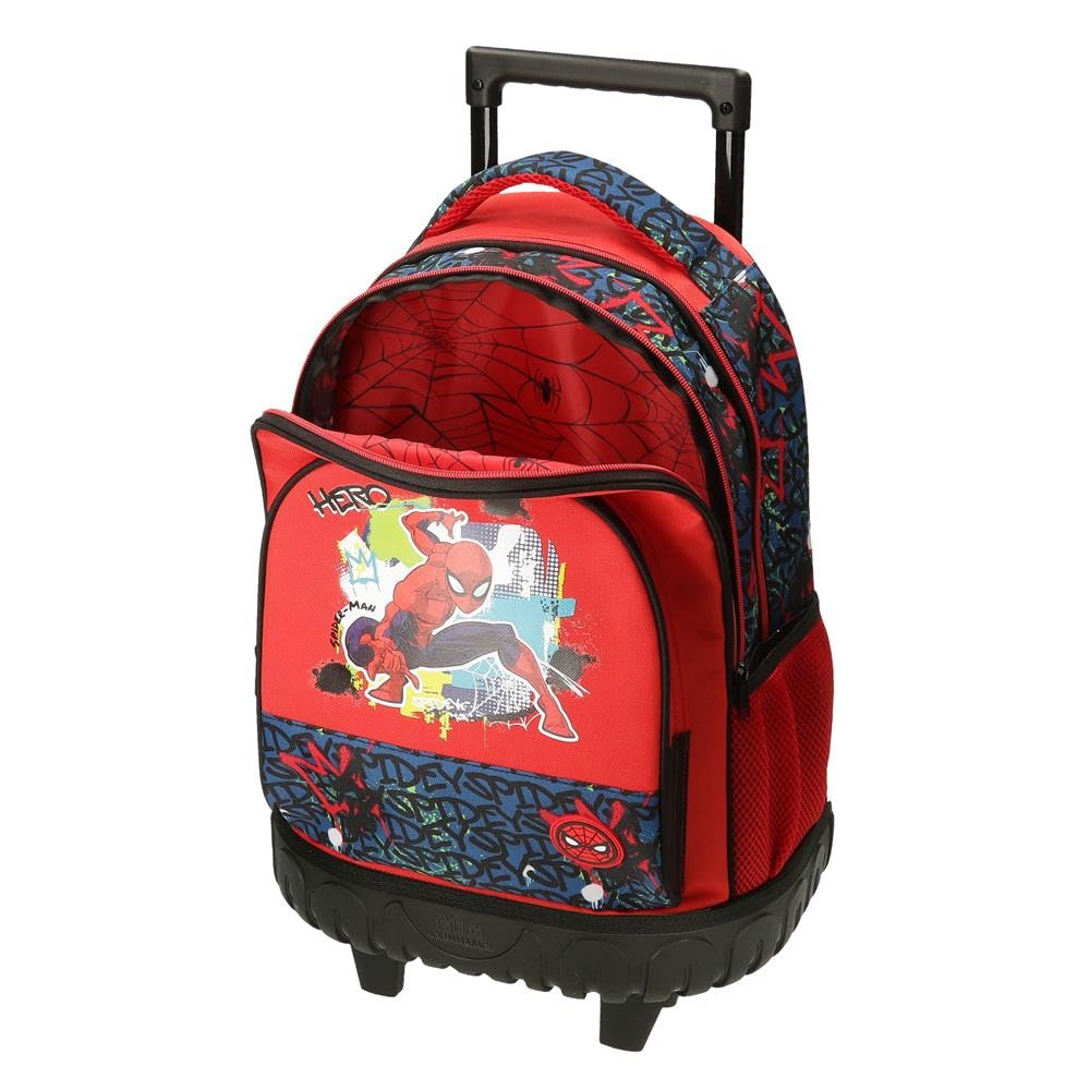 Disney Spiderman Urban Equipaje- Bolsa de Mensajero, Niños, Rojo
