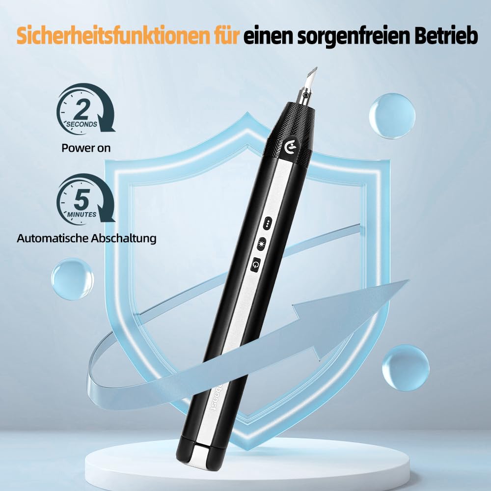 Handheld-Ultraschallschneider, Kabelloses Ultraschallmesser, 24 Ersatzklingen- 40.000 Schwingungen Handwerks-Schneidewerkzeug für 3D-Druckmodelle, Seifenherstellung, PVC, Leder, Kunststoff, Holz