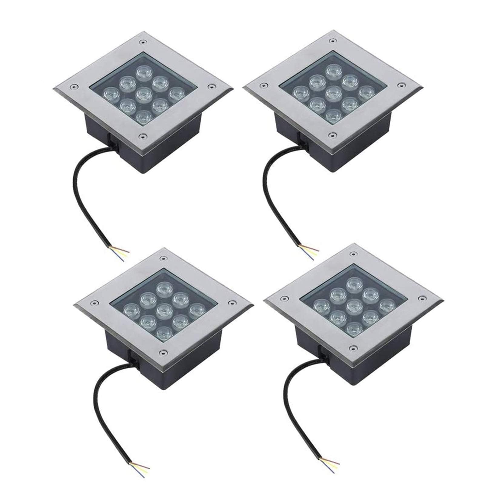 Éclairage de jardin extérieur bleu spot souterrain d'allée étanche 4W