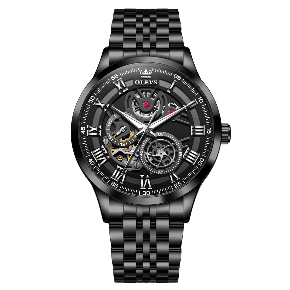OLEVS Quarz Damen Uhr Elegante Armbanduhr Lederarmband Wasserdicht 30M Datumsanzeige Leuchtende Frauen Uhr Geschenke zum Muttertag
