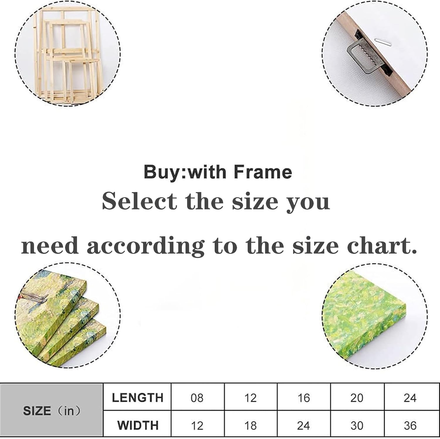 Guardian Angel Watching over the Children crossing the Bridge Poster Framed Wall Art Canvas Art Prints Living Room Bedroom Decor Paintings (16x24inch- Framed)