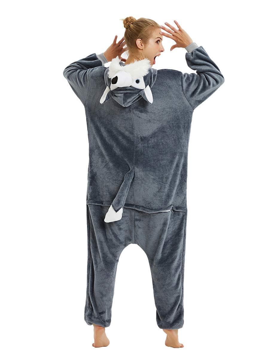 Luojida Carnevale Halloween Costume o Pigiama Animali Cosplay Party Tuta OnePiece Regalo di Compleanno per Adulti Adolescenziale Ragazzi