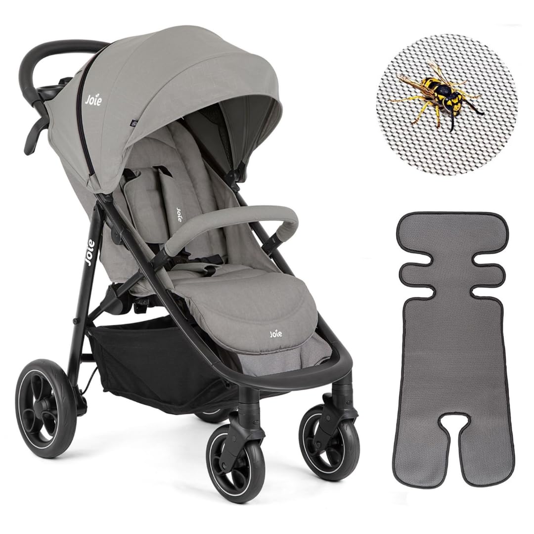 Joie Litetrax Passeggino Compatto 22 kg Chiusura Una Mano, Pebble
