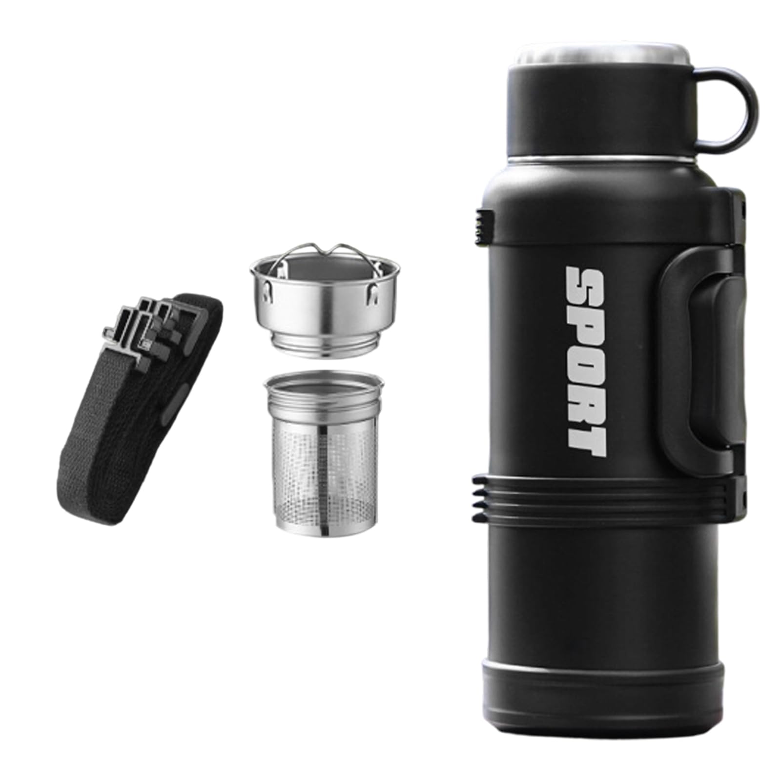 QIAOLIDA Excellent Stainless Steel Sealed Drink Container Maintains Hot Or Cold For 12 Hours Featuring Double Cover