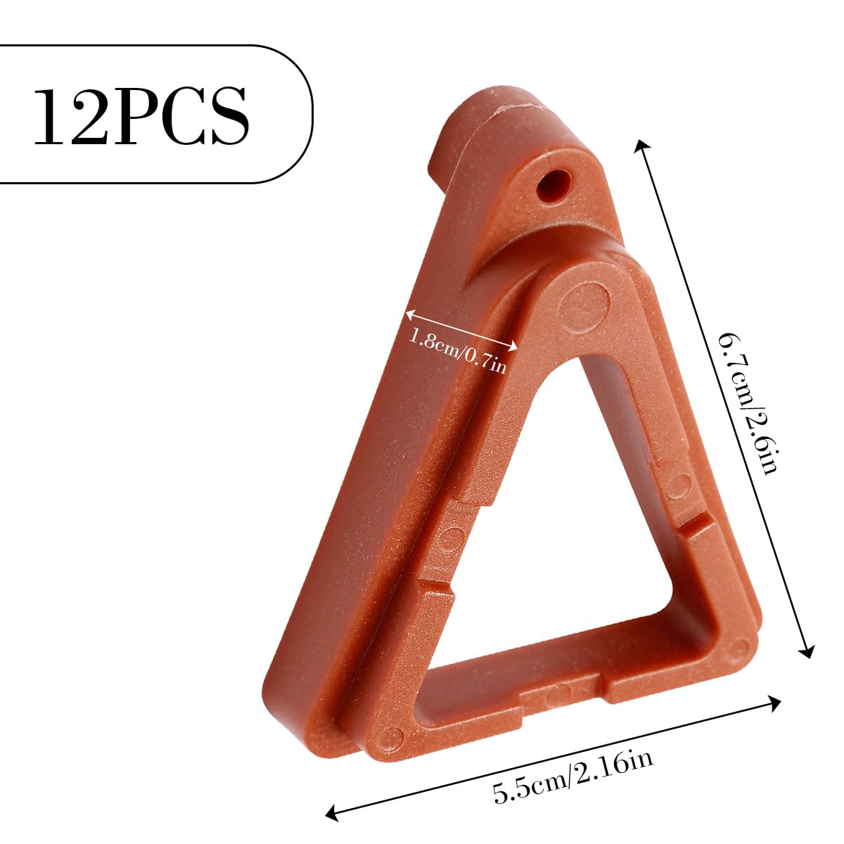 GLADFRESIT 12Pcs Flower Pots Feet, Triangle Invisible Flower Pot Supports, Potted Plant Stand for Indoor Outdoor Gardening - Image 2