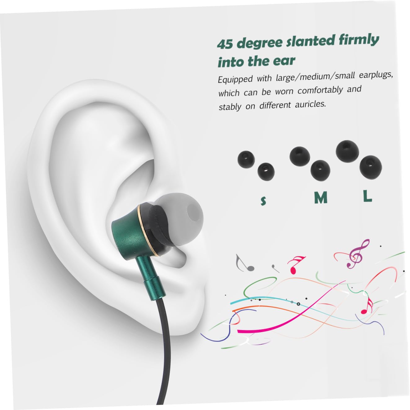 OSALADI 3piezas Auriculares In-Ear Tipo c Cancelación De Control De Micrófono y Diseño Ergonómico Auriculares para y
