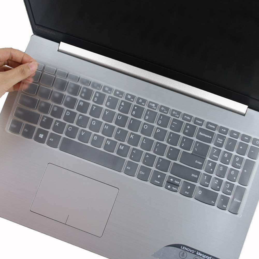 iFyx Keyboard Silicone Cover for Lenovo IdeaPad 3 330s S340 V130 V330 S540 s740 720s 15.6 inch, ThinkBook 15 IIL, Yoga C740 C940 9i 15.6" Laptop US Layout (S340 2019-20 Transparent)-image-40