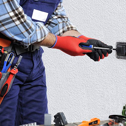 AbeTammy 2-Piece Screwdriver Set, 3.89 inch Shaft Non-Slip Grip Screwdriver Magnetic Tip 6mm PH2 Slotted/Phillips Screwdrivers, Drop Forged Chrome-Vanadium Shaft (Phillips Slotted Screwdriver Set)