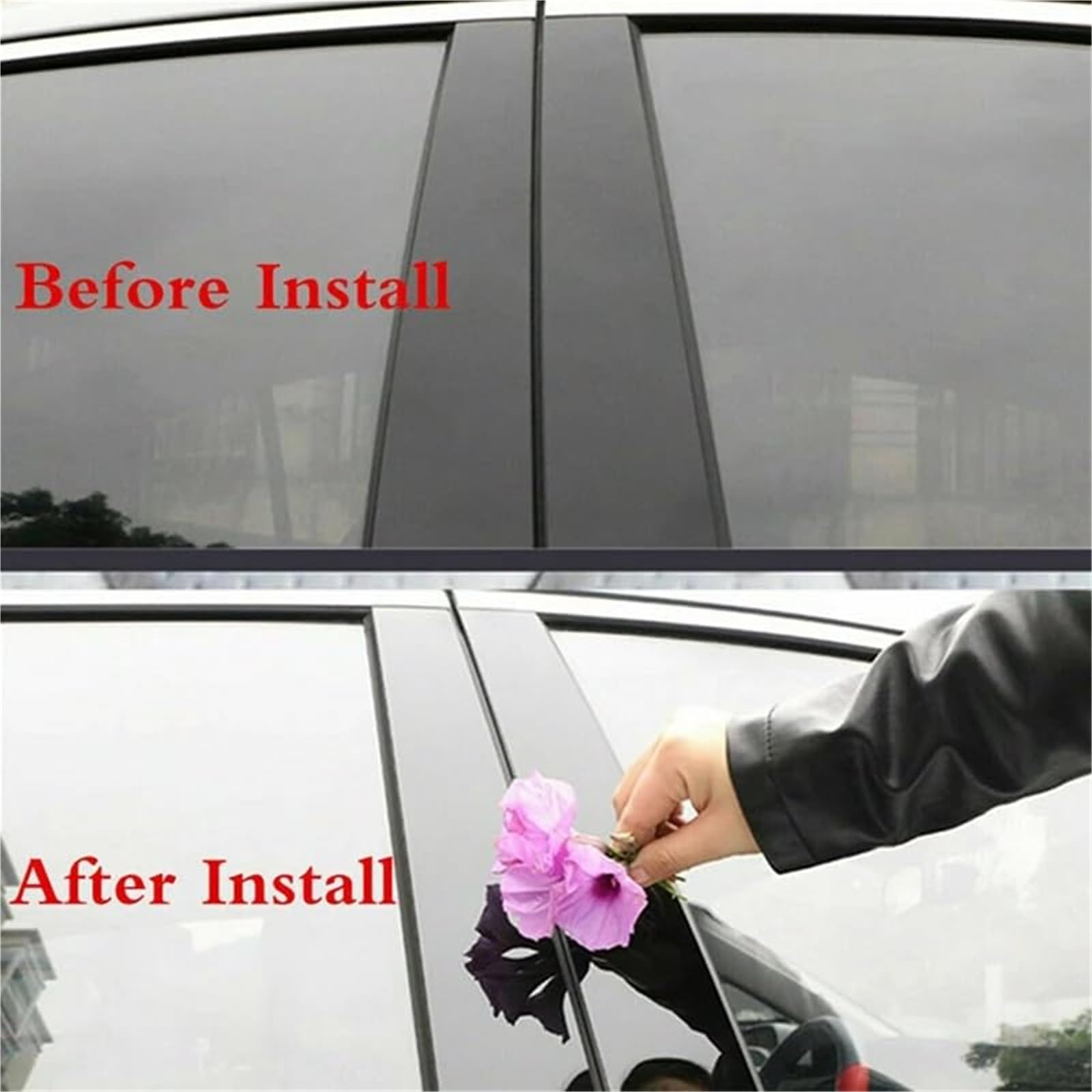 Decorazione Finestra Porta Auto Trims Montanti Stickers, per Porsche, per 2014 2015 2016 2017 2018 2019 2020 2021 2022 Copertura del montante del finestrino dell'auto