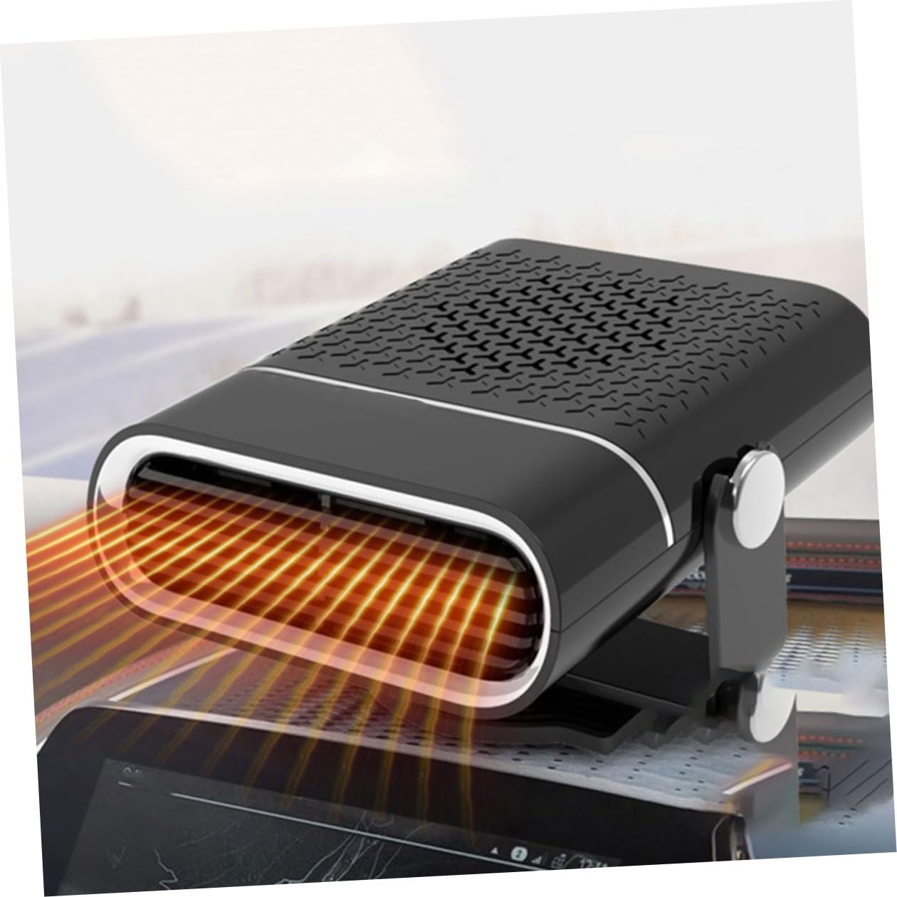 Calentador para Coche Desempañador Eléctrico Portátil Calefactor de Aire para Vehículo Desempañador Ventilador para Coche Calentador para Camión Calefactor Antivaho