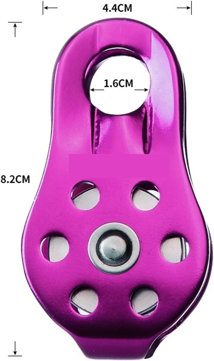 INLIMA Pulley Climbing Pulley Fixed Sideplate Single Sheave Pulley Outdoor Survival Tool High Altitud Traverse Hauling Gear